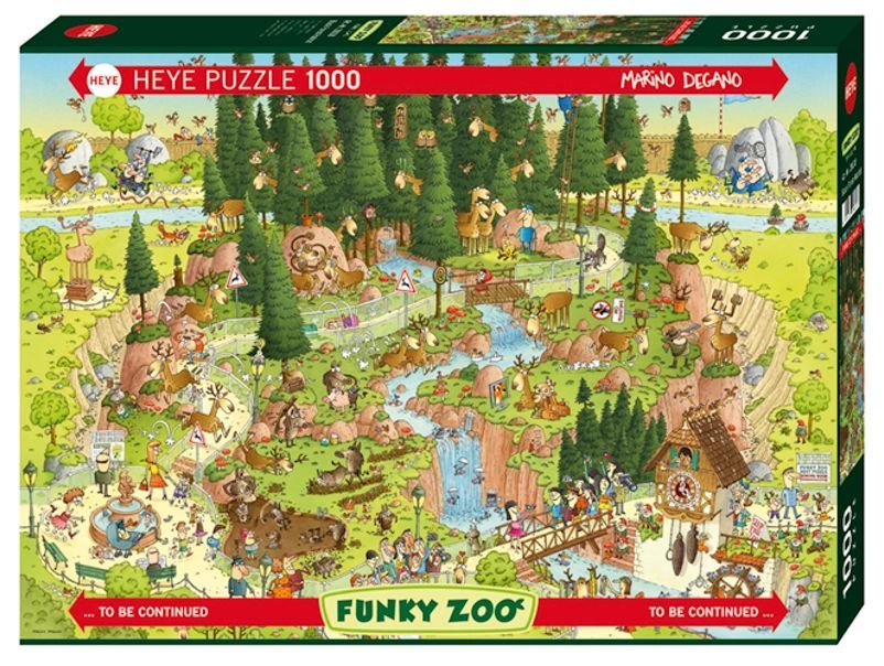 Puzzle 1000 elementów. Leśne ZOO. Heye