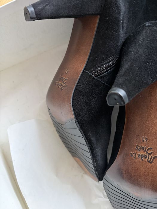 Kozaki prima moda 41 skóra naturalna eleganckie nowe czarne