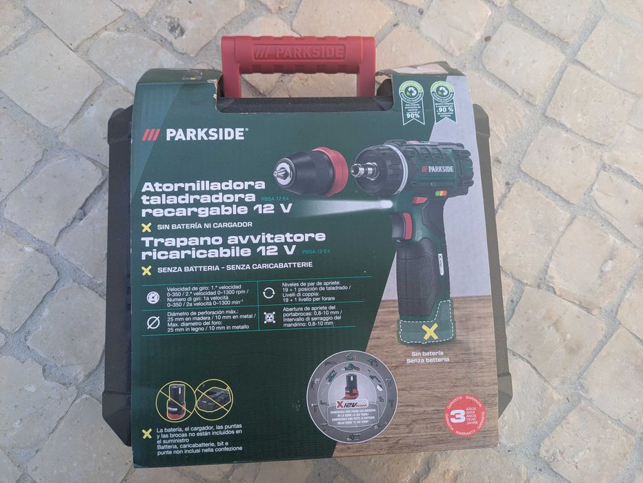 Aparafusadora Parkside com bateria