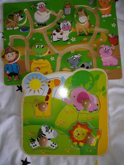 Пальчиковий лабіринт Classic. Від 2 років. Дерев'яні пазли-тваринки