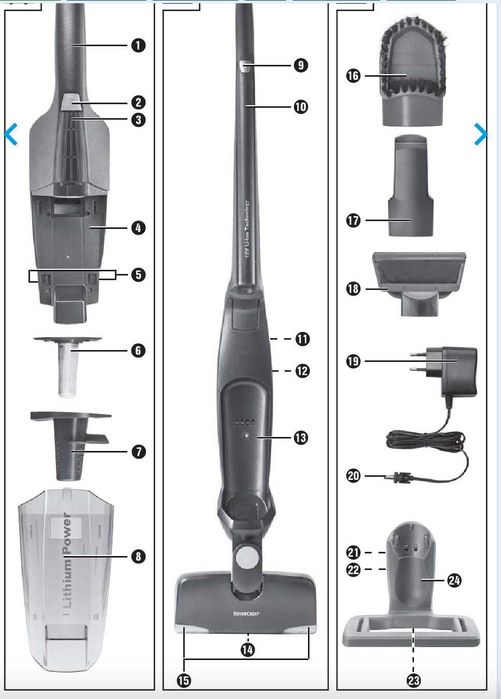 Aspirador sem Fios 2 em 1 Silvercrest Lidl