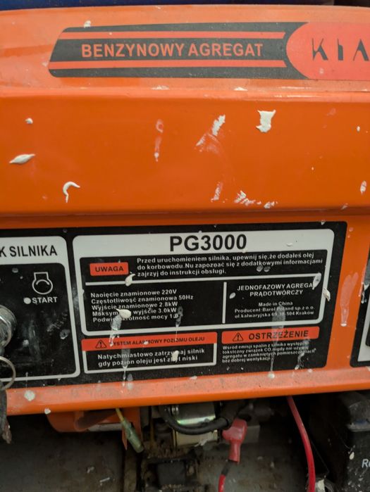Agregat prądotwórczy Kiano PG3000