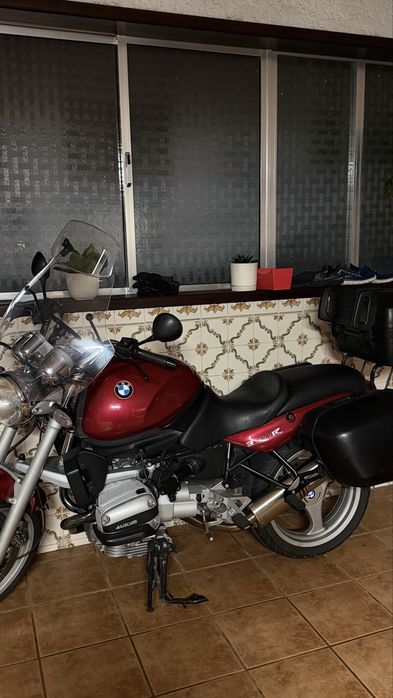 bmw r1100r com malas e extras