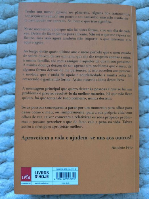 Livro "Aproveitem a Vida" de António Feio