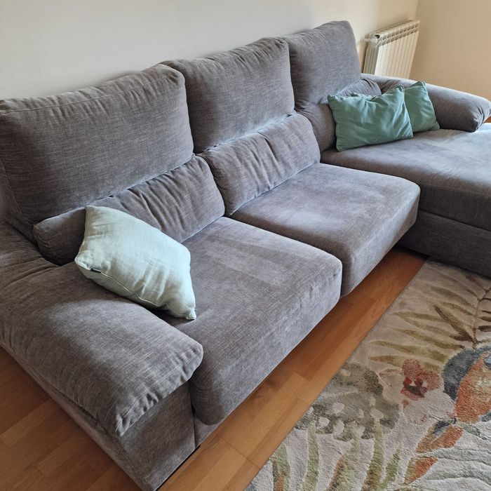 sofa de canto espacoso em estado impecavel