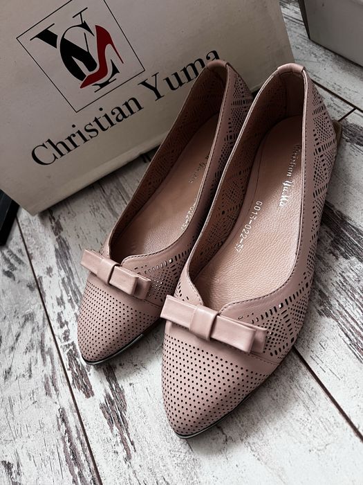 Жіночі шкіряні балетки Christian Yuma  37,39 розмір