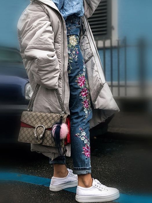 Джинси з вишивкою denim