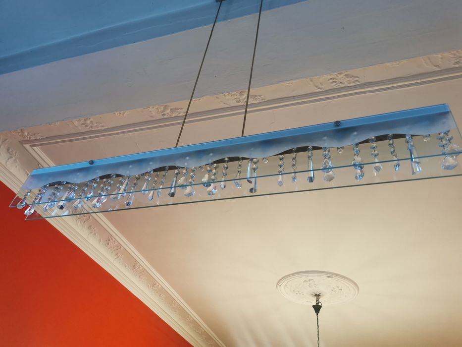 Lampa wisząca z kryształkami