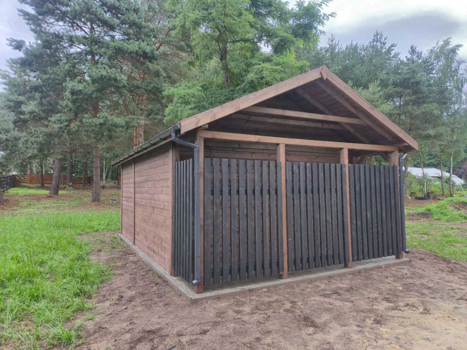 Domek ogrodowy WILL PREMIUM 4x6 m z drewutnią 4x1 m