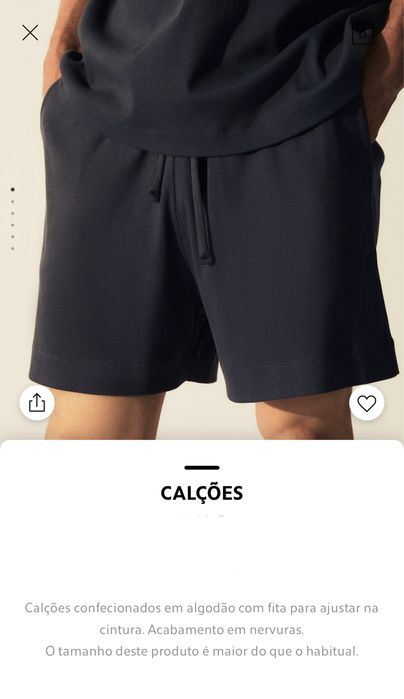 Calções Zara Home NOVO