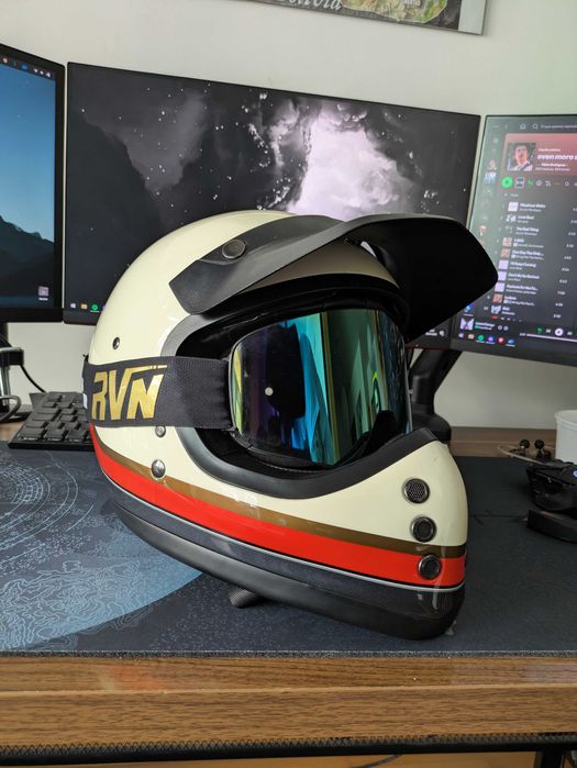 HJC V60 Scoby Full Face Helmet White Capacete - S 55-56cm