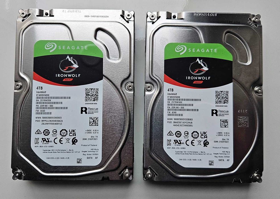 Dysk Twardy Seagate IronWolf 4TB ST4000VN008, NAS, 2 sztuki, Kraków