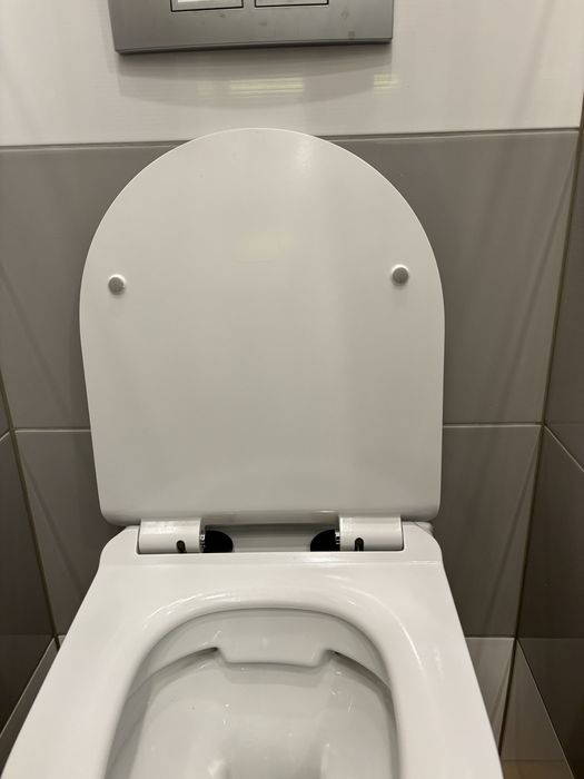 Miska WC wisząca Rea Mini / Slim 49 cm + deska wolnoopadająca