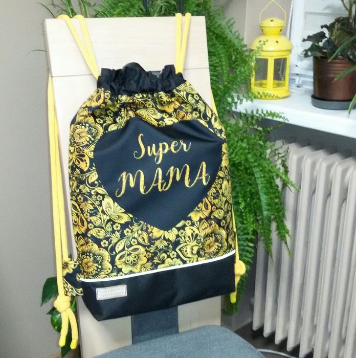 Worko-plecak dwustronny " Super Moc " wodoodporny handmade