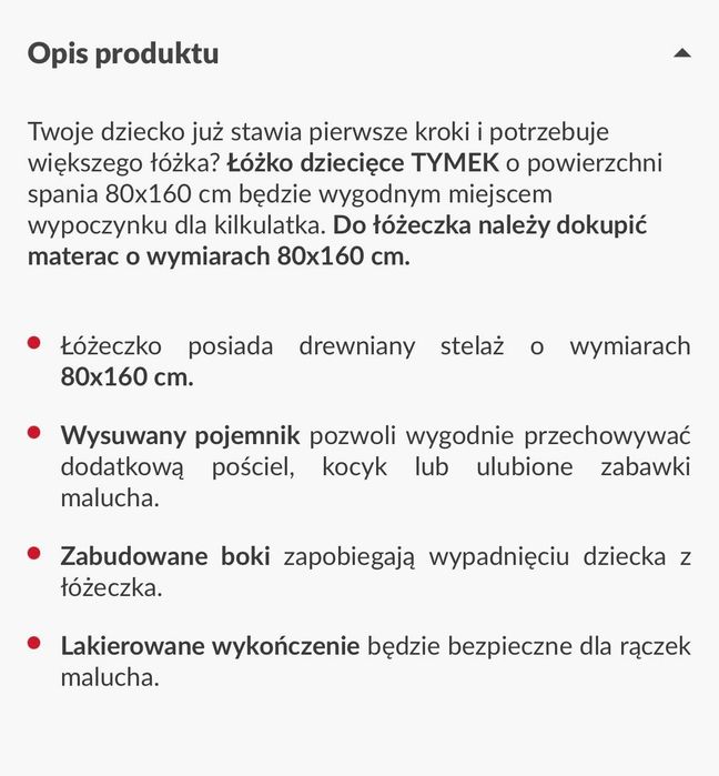 Łóżko dziecięce Agata meble