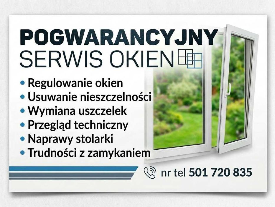 Serwis, regulacja, montaż okien i drzwi