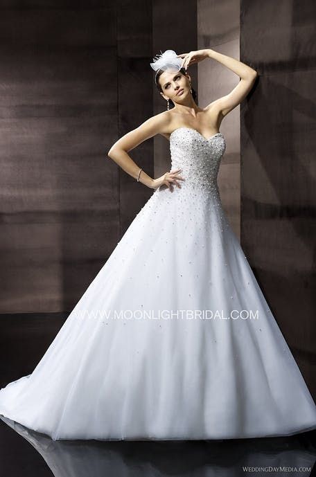 Suknia ślubna Moonlight 3940 duze M/małe L