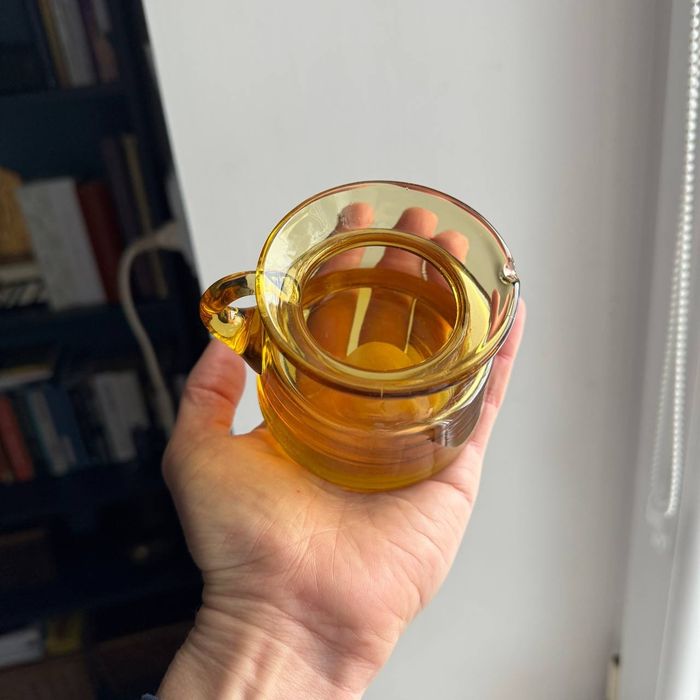 Dzbanek miniatura Horbowy kolorowe szkło PRL