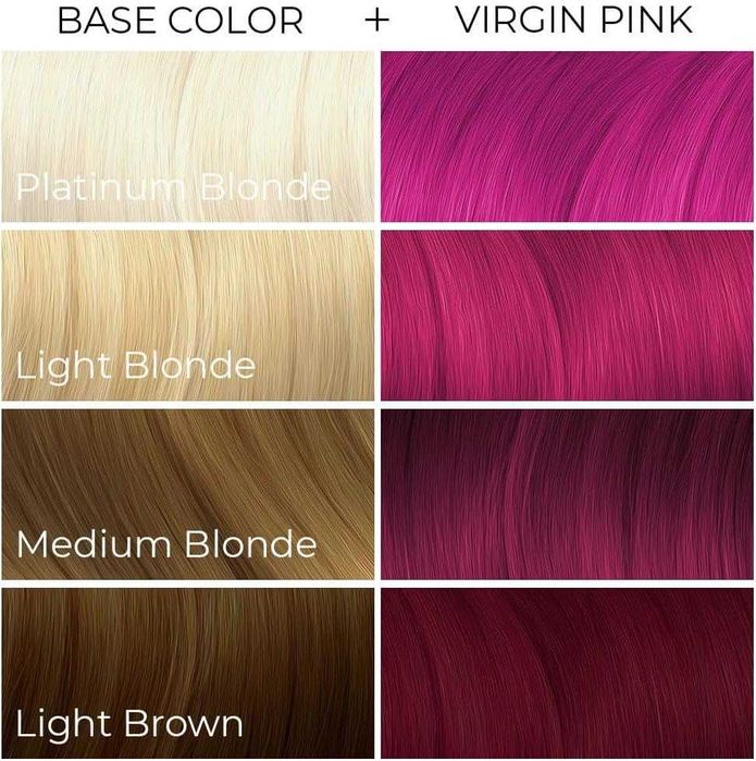 Arctic fox virgin pink coloração de cabelo