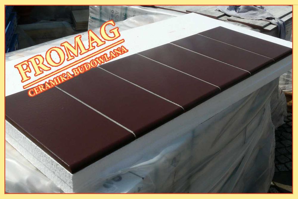 Parapety klejone płytka okapnik parapetowy na wymiar klinkier płytki