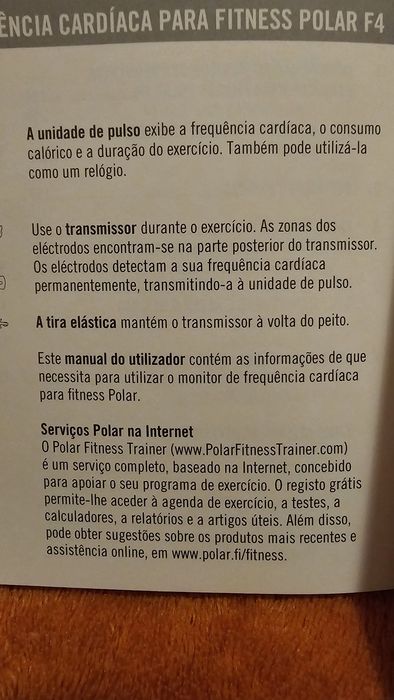 Polar F4 Relógio