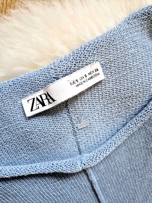 Sweterek damski oversize S 36 Zara niebieski błękitny bluza swetr