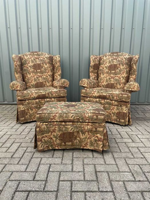 Sofá cadeirão Poltrona Vintage Americano