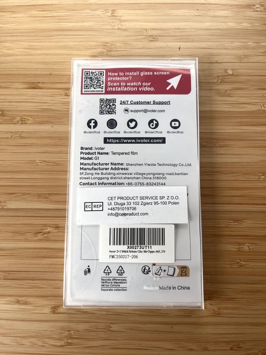 Pelicula protetora Oppo A60 (vidro)