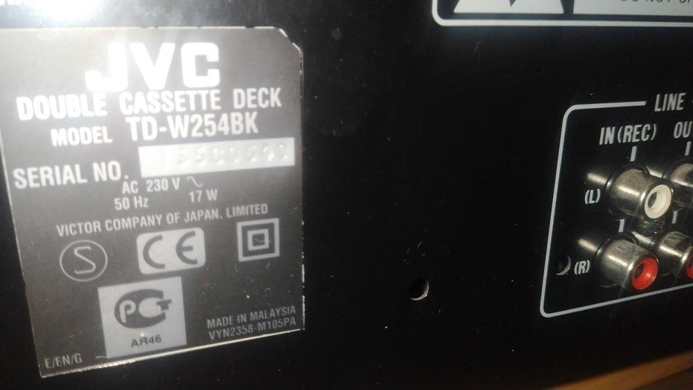JVC TD -W 254, двохкасетна дека.