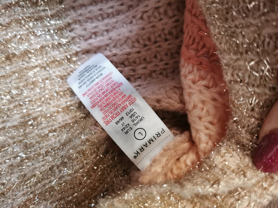 Sweter sweterek bluzka bluzeczka z długim rękawem L 40 primark