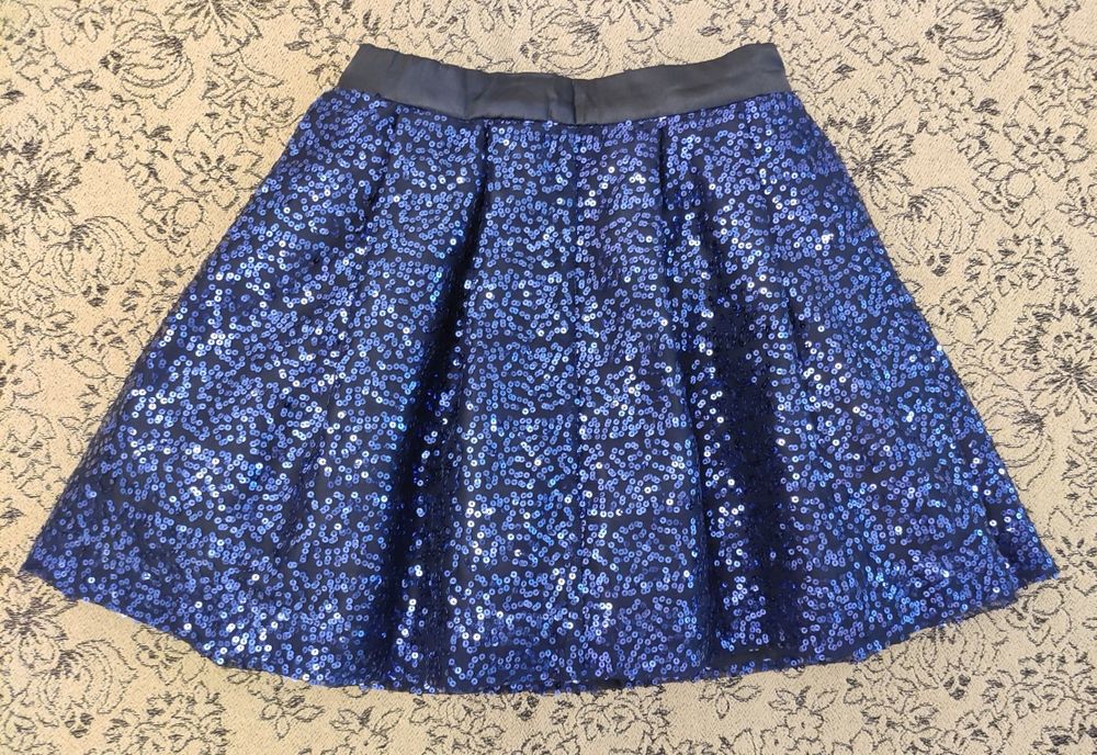 Школьная нарядная юбка с паетками George на 9-10 лет