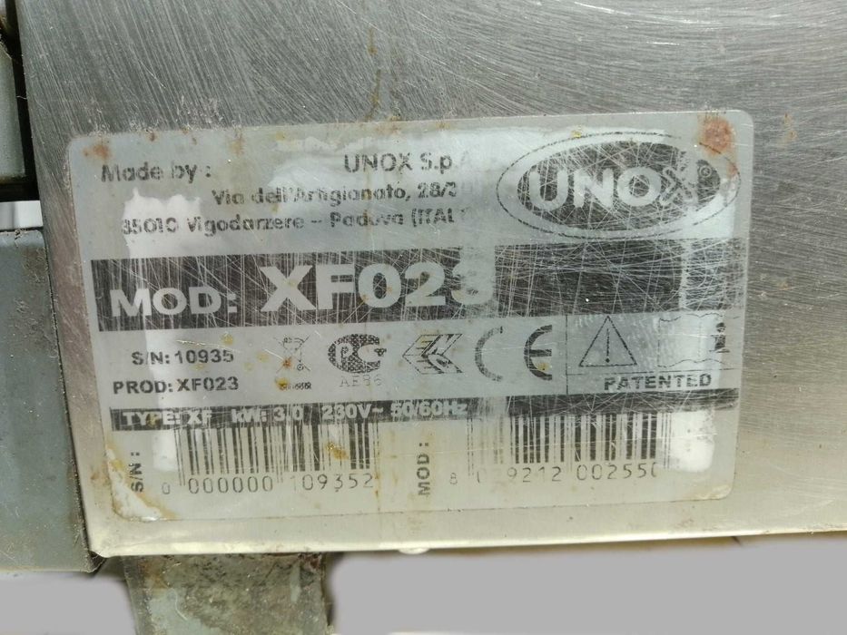 Unox XF-023 Forno Industrial para reparar. ATENÇÃO: NÃO VENDO ÁS PEÇAS