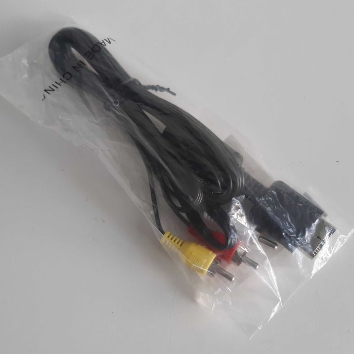 Cabo Composto AV 3RCA PS1, PS2 ou PS3 Novo