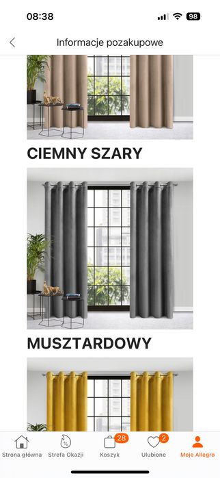 Nowe Welurowe zasłony 2szt ciemny szary 140x250