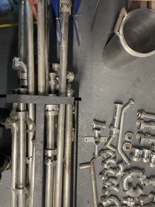 Труби нержавійка харчова1-2 дюймові «молочні» магістраль для сироварні