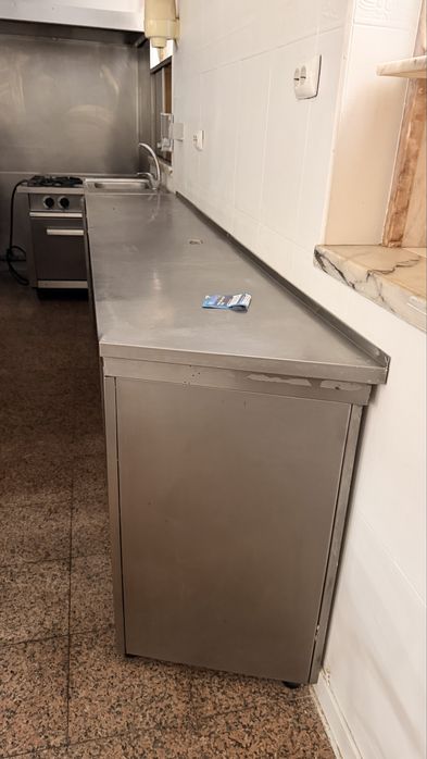 Bancada inox para restaurante, café..