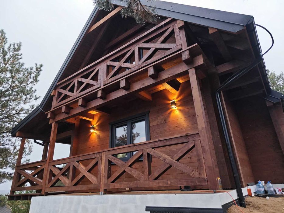 Domy z bali drewnianych, BSH, bal klejony