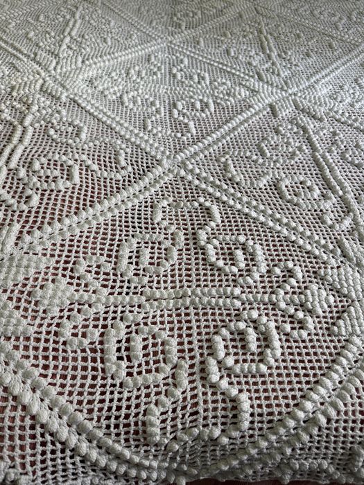 Colcha em croché feito à mão