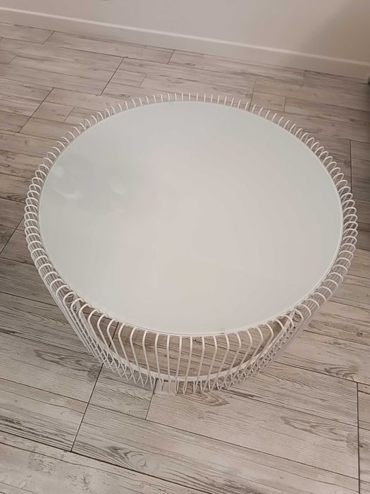 Mesa de centro vidro branca