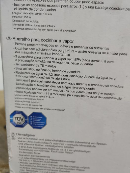 Aparelho de cozinhar a vapor