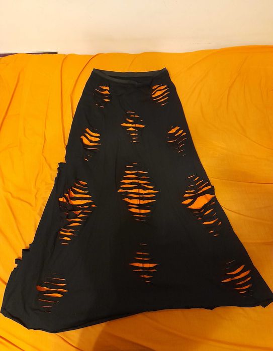 Komplet spódnica asymetryczna + crop top niezależny projektant Gotwear