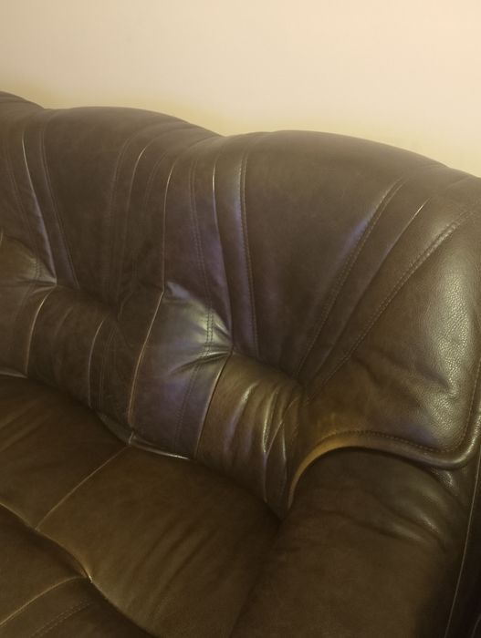 Zestaw wypoczynkowy skórzany