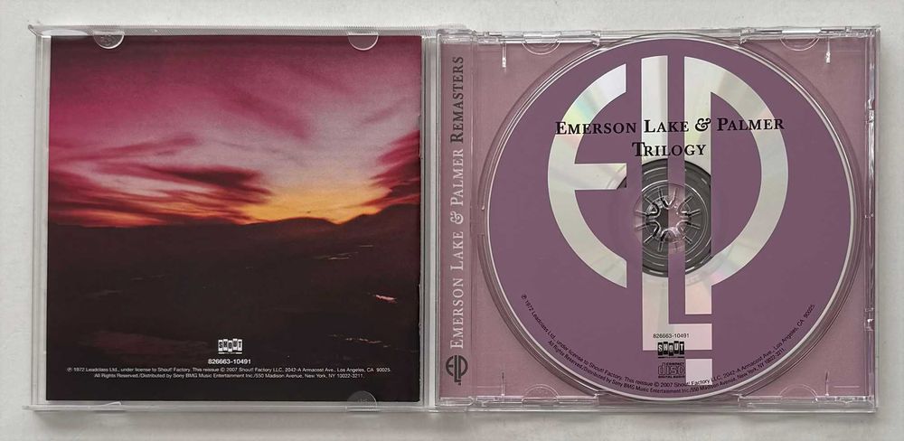 CD_Emerson Lake & Palmer, Trilogy. Remasterizado. Muito estimado, como novo.