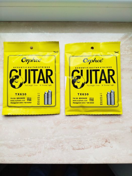 Струни для електричних та класичних / акустичних гітар. Акція.