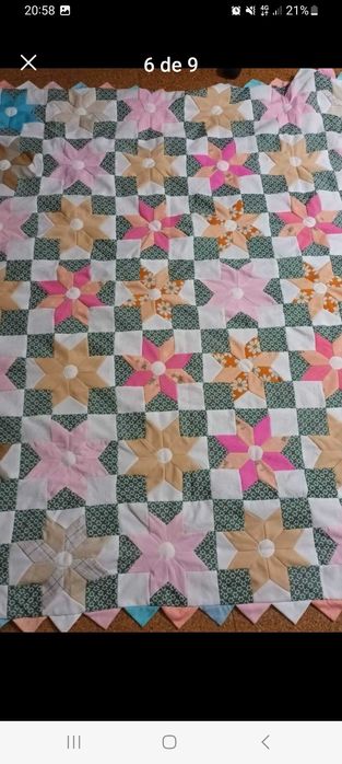 Colcha tradicional de retalhos