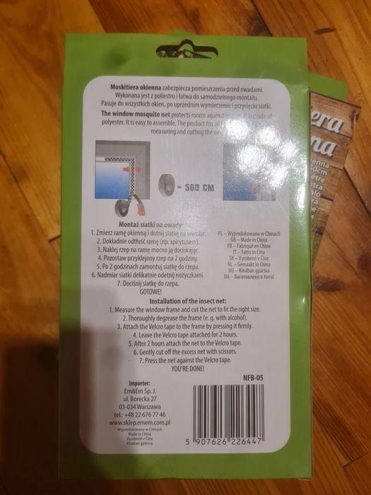Moskitiera okienna 130x150