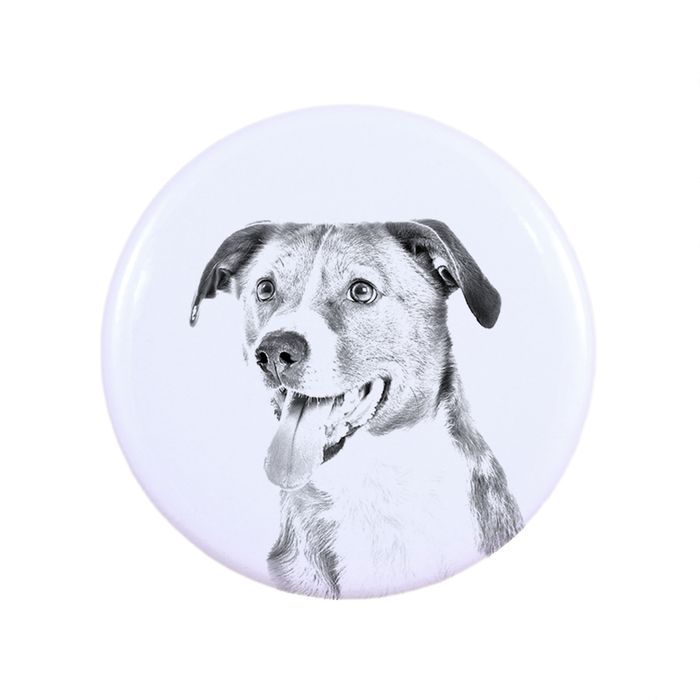 Pinczer austriacki przypinka z psem duża Art-Dog