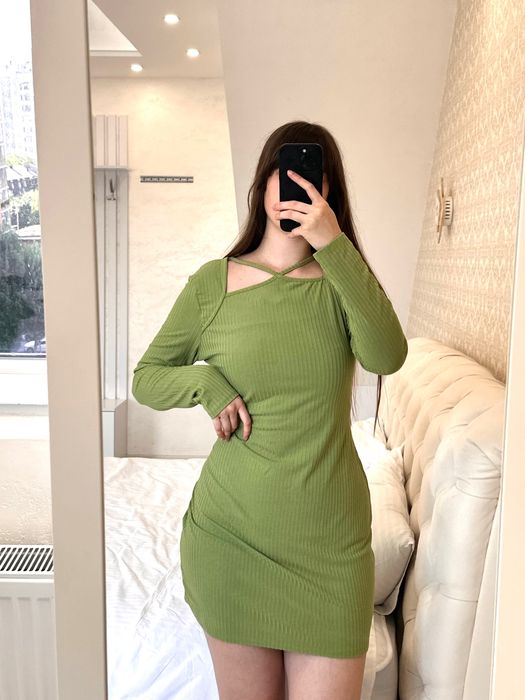 Primark жіноча сукня сексуальна міні салатова женское красивое платье