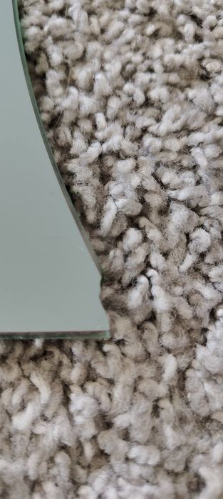 Lustro falowane kształt S duże w super stanie