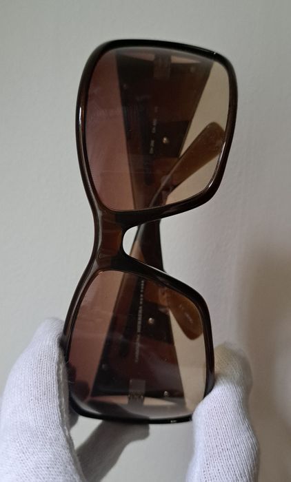Okulary słoneczne przeciwsłoneczne vintage brązowe Carolina Herrera Y2K CH-208 CA-833